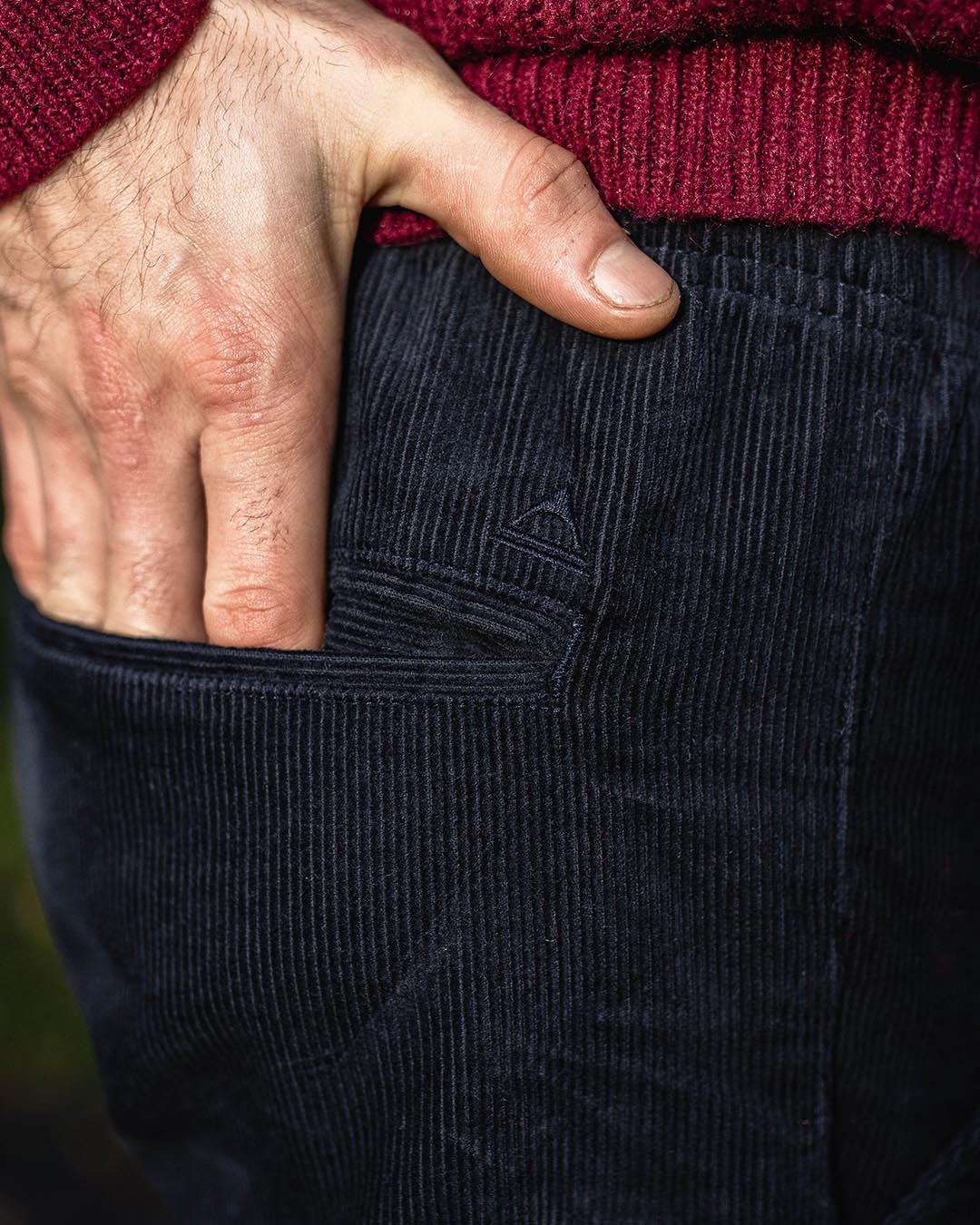 Adventurer Cord Trouser - Deep Navy - Image 3