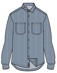 Backcountry Organic Cotton Denim LS Shirt - Washed Denim - Image 11