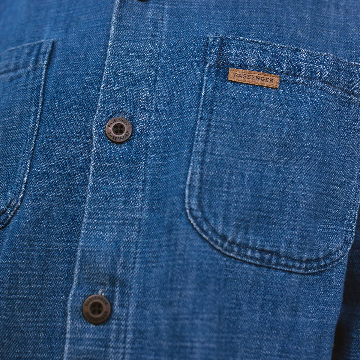 Backcountry Organic Cotton Denim LS Shirt - Washed Denim - Image 4