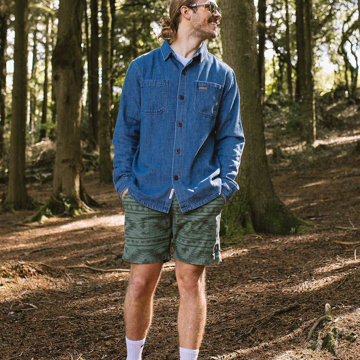 Backcountry Organic Cotton Denim LS Shirt - Washed Denim - Image 6