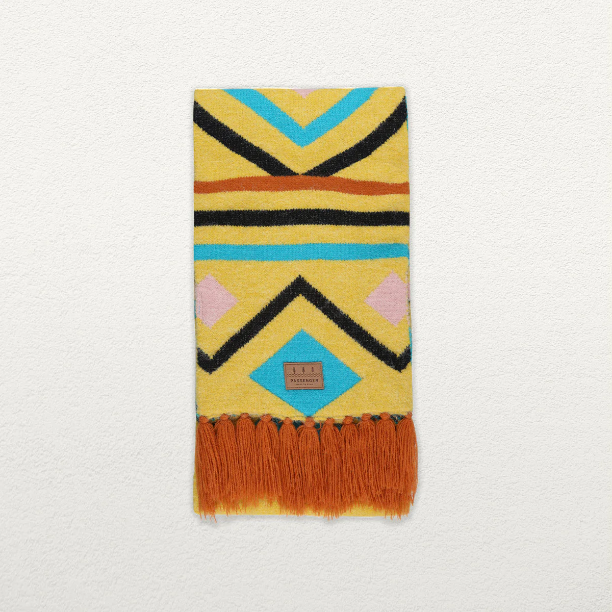 Cabin Scarf - Ochre Yellow - Image 5