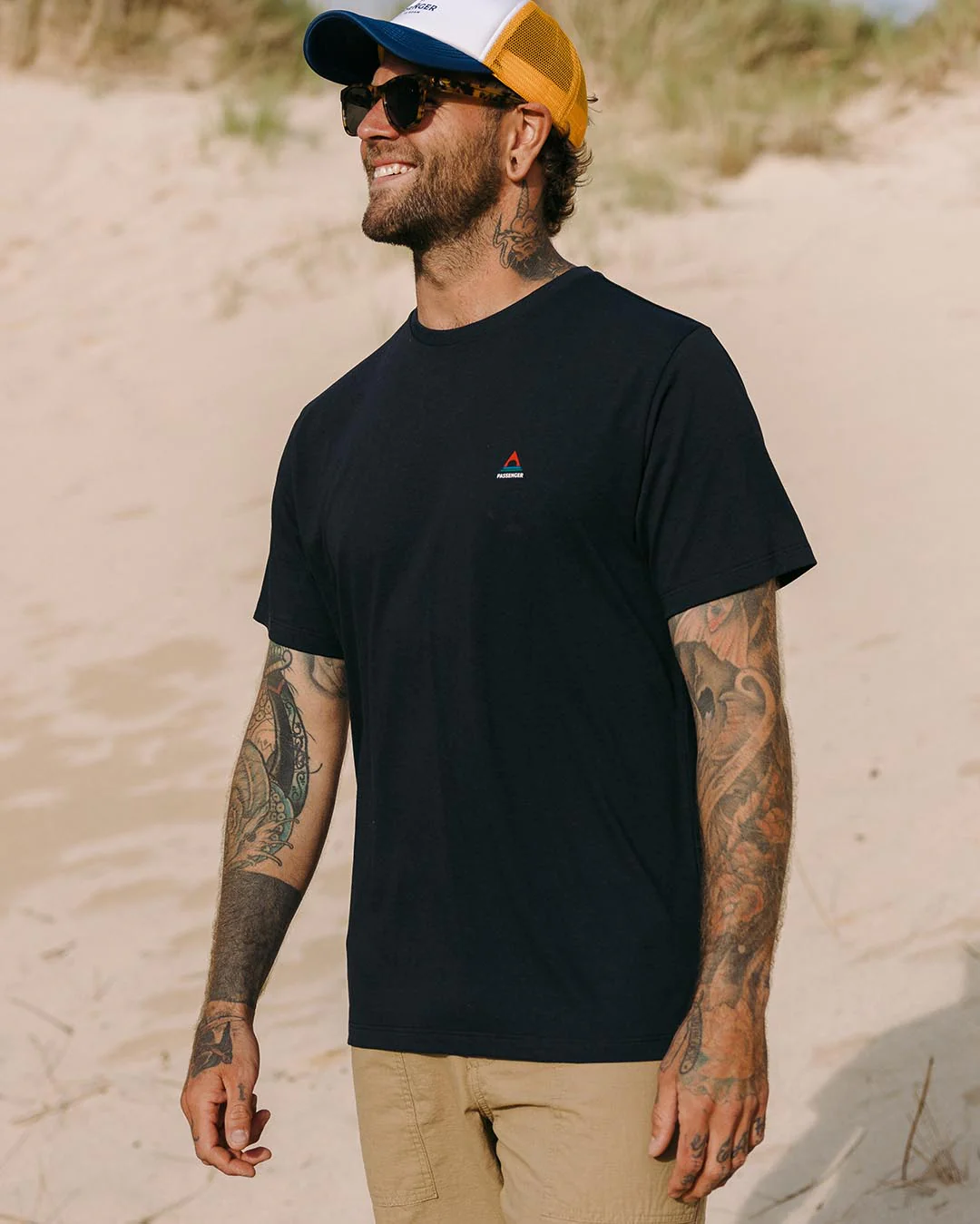 Classic Logo Organic Cotton T-Shirt - Black - Image 3