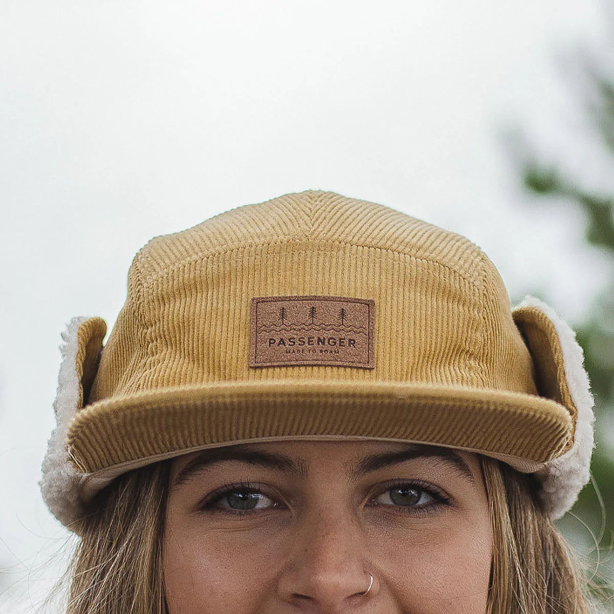 Cord Daytime Sherpa Lined Hat - Sandy Brown - Image 3