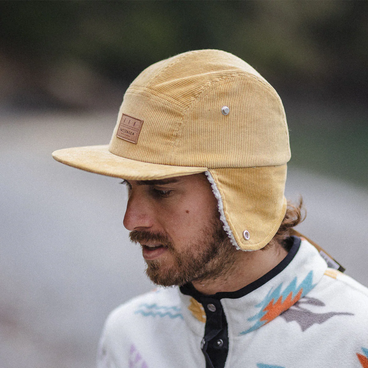 Cord Daytime Sherpa Lined Hat - Sandy Brown - Image 6