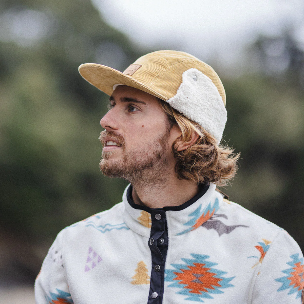 Cord Daytime Sherpa Lined Hat - Sandy Brown - Image 7