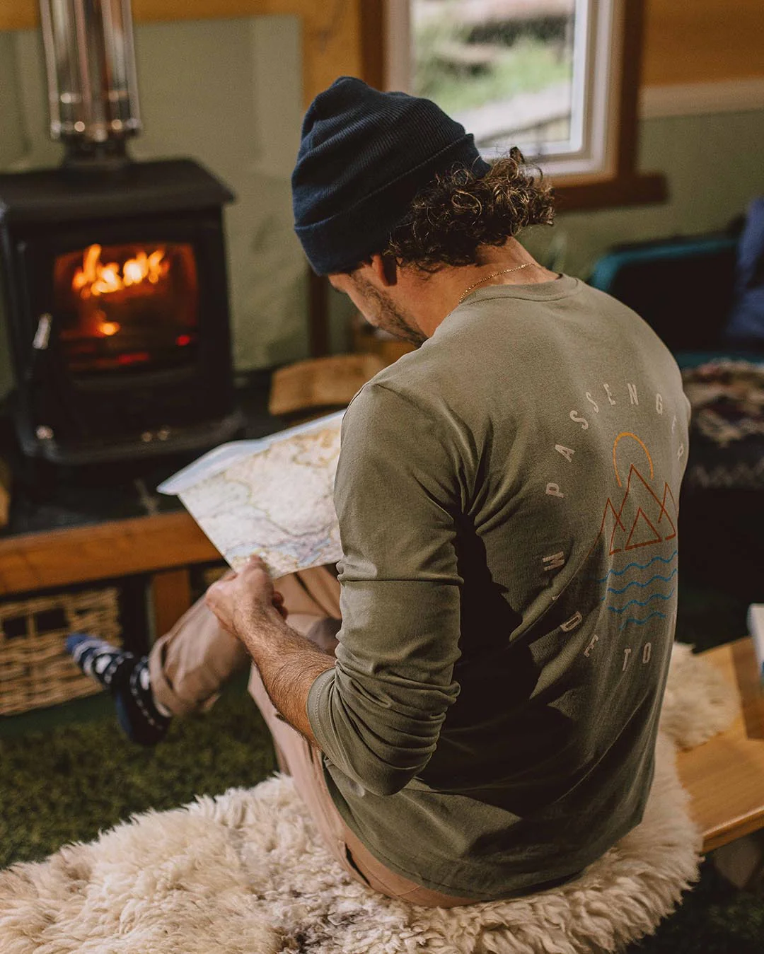 Escapism LS T-Shirt - Dusty Olive - Image 4