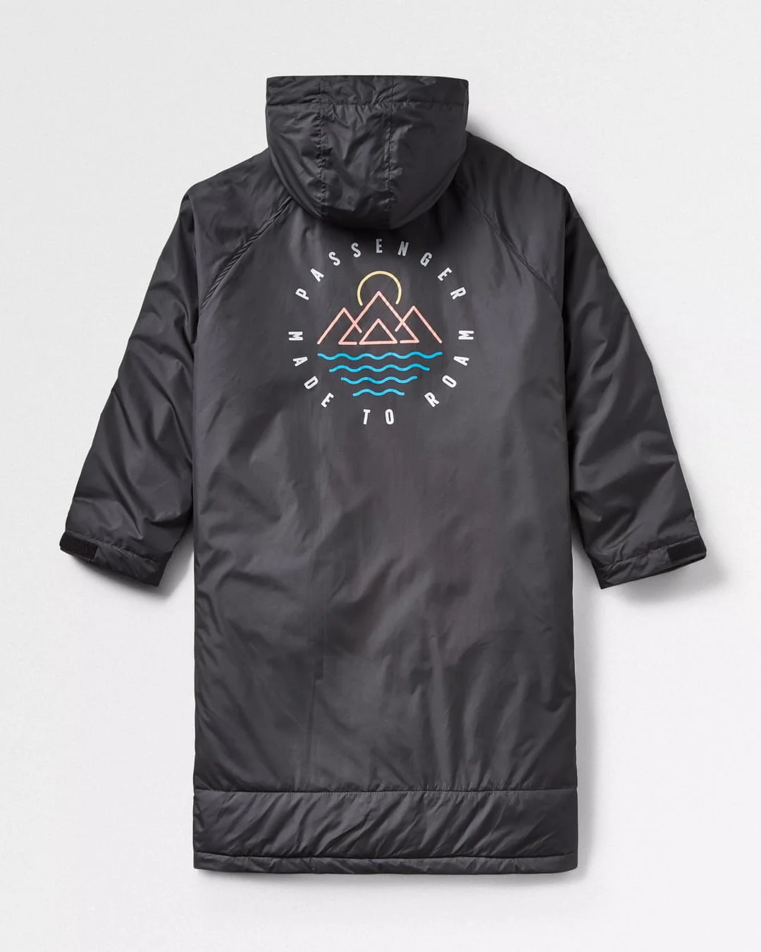 Escapism Towel Lined Changing Robe - Black - Image 4