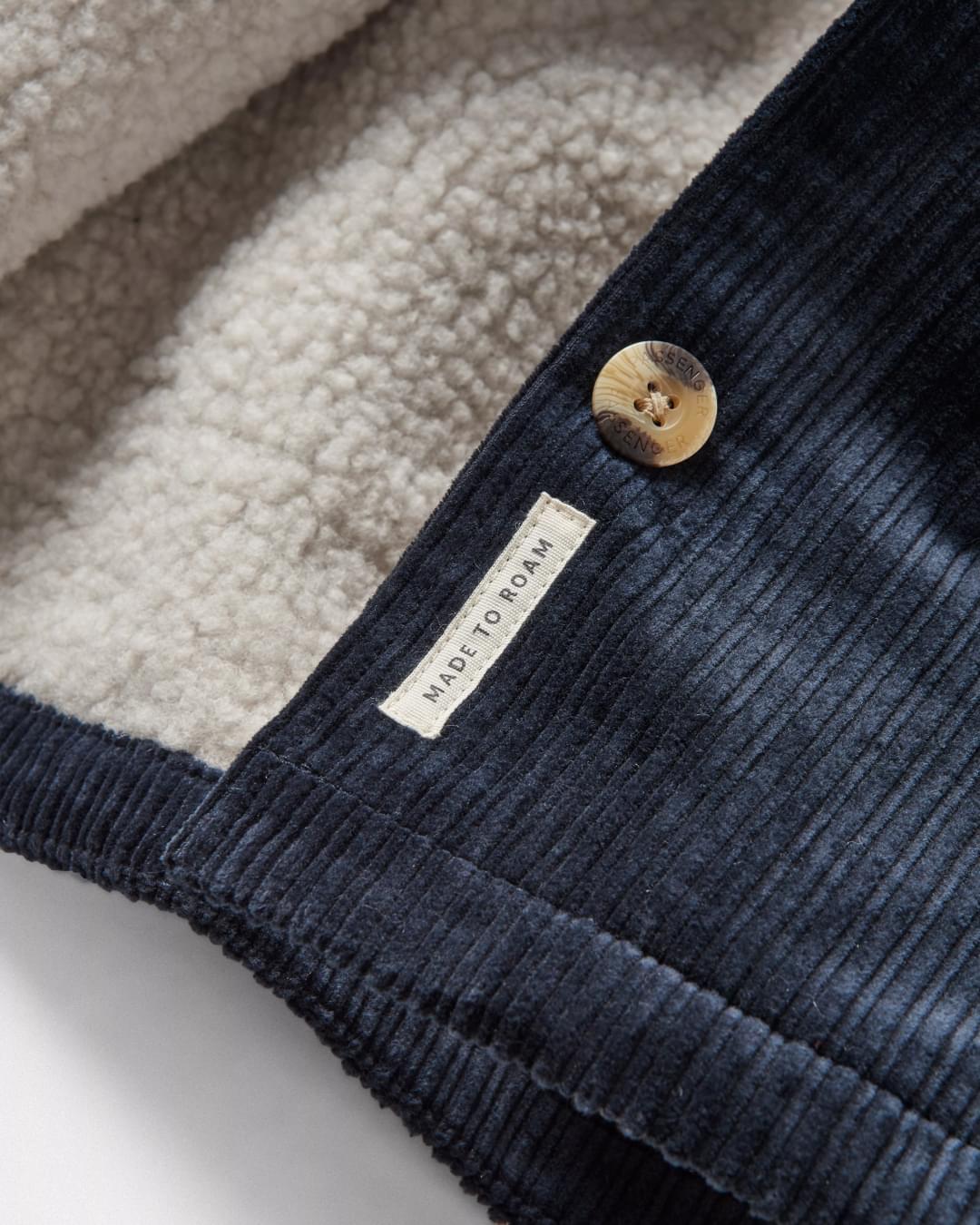 Flint Corduroy Overshirt - Deep Navy - Image 5