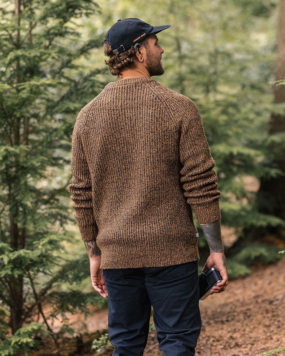 Fog Knitted Jumper - Dusty Ochre - Image 4