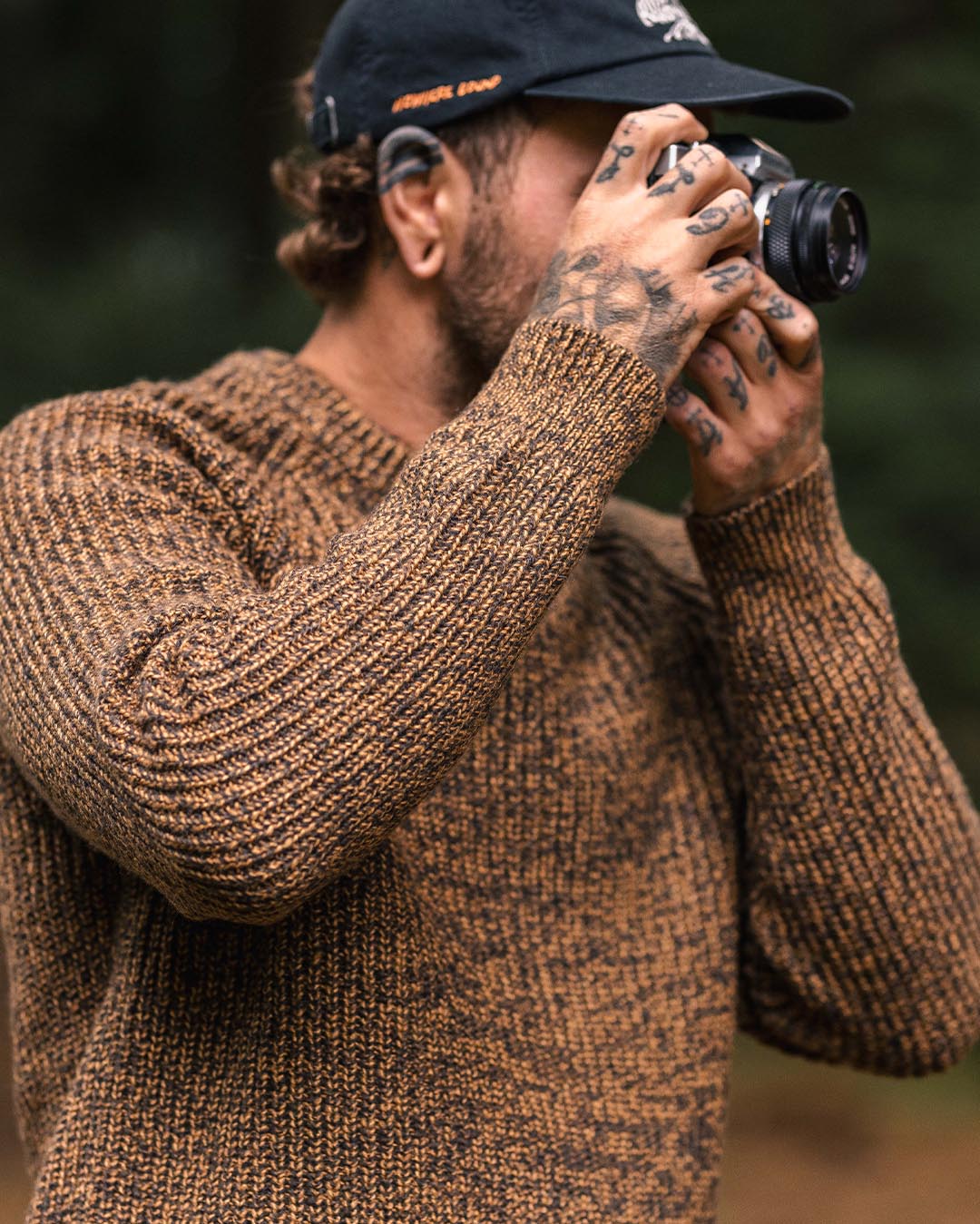 Fog Knitted Jumper - Dusty Ochre - Image 5