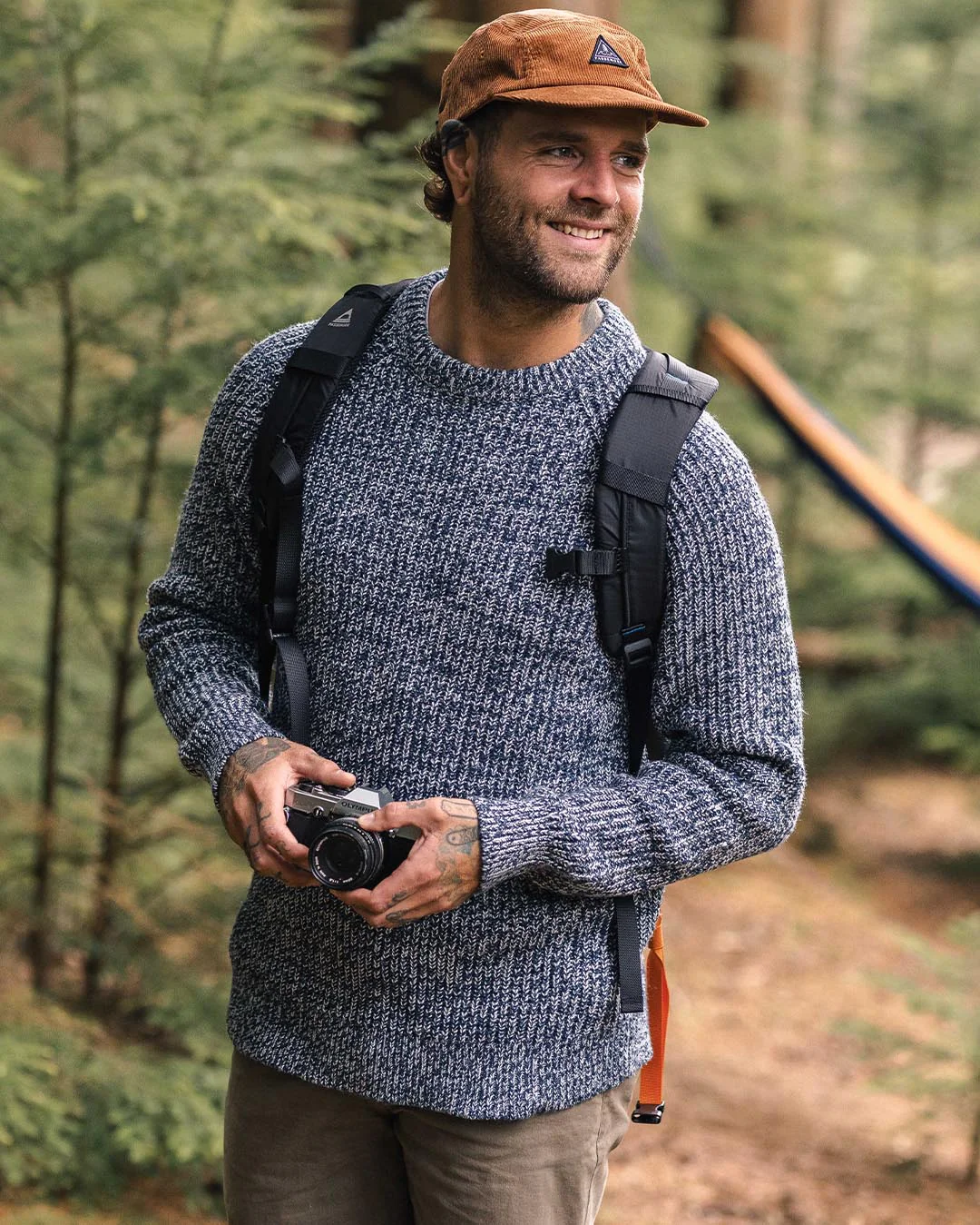 Fog Knitted Jumper - Grey Marl - Image 3