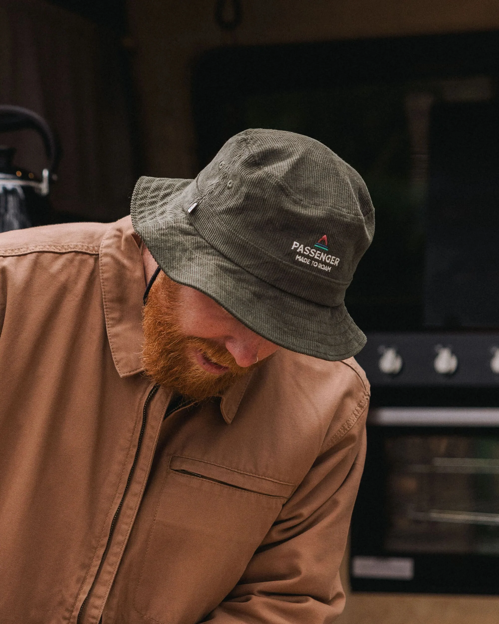 Forest Cord Bucket Hat - Khaki - Image 3