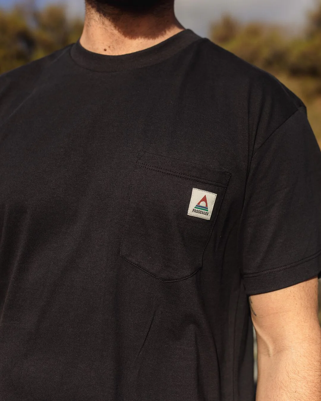 Heritage Organic Relaxed Fit T-Shirt - Black - Image 3