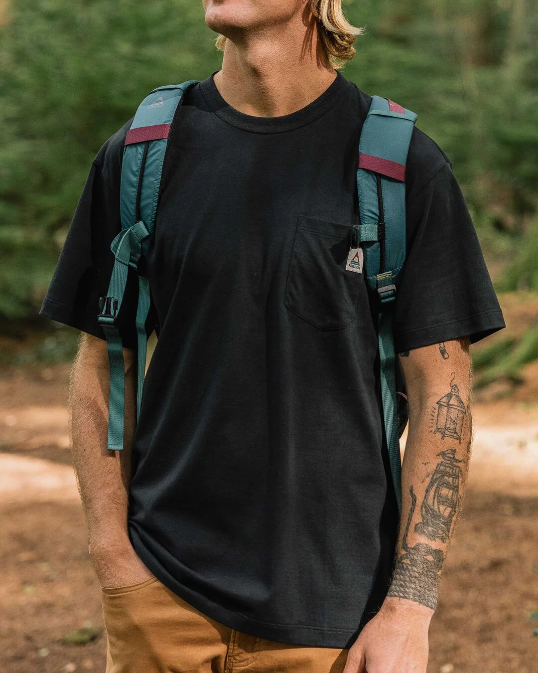 Heritage Organic Relaxed Fit T-Shirt - Black - Image 6