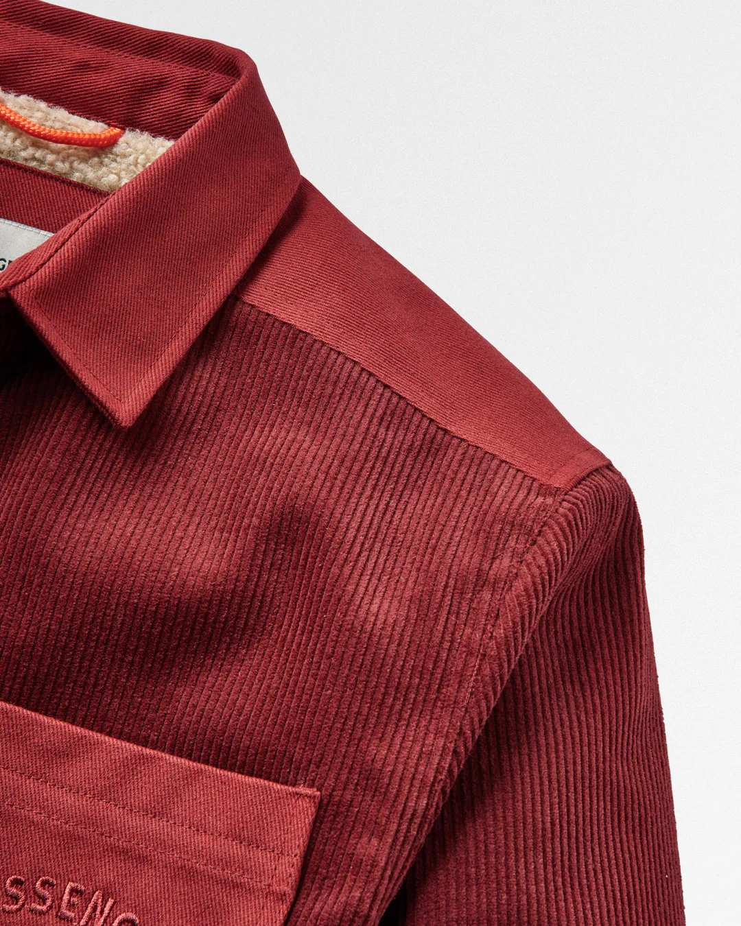 Kodiak Sherpa Lined Cord Overshirt - Russet Brown - Image 17