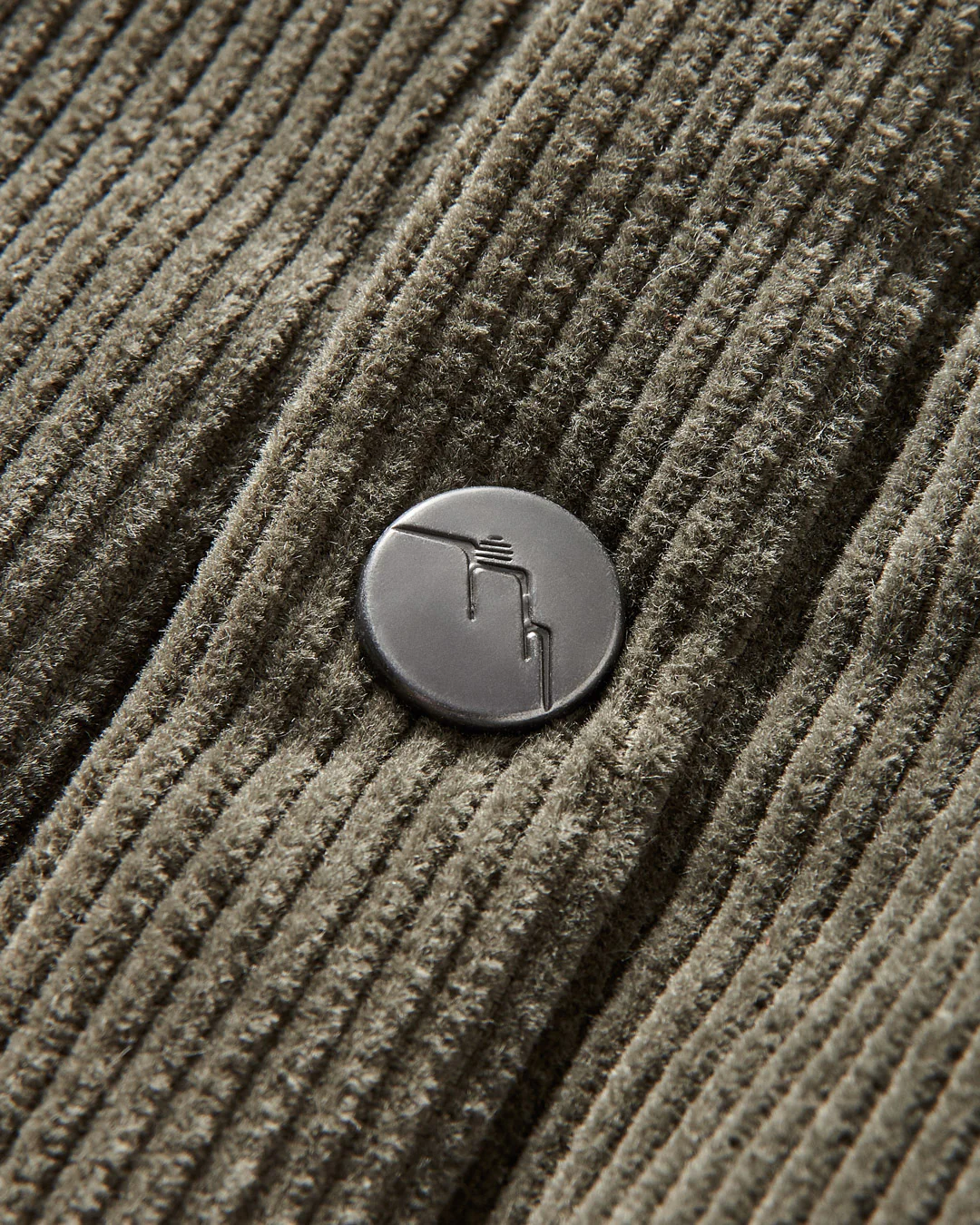 Kodiak Sherpa Lined Cord Overshirt - Dusty Olive - Image 10