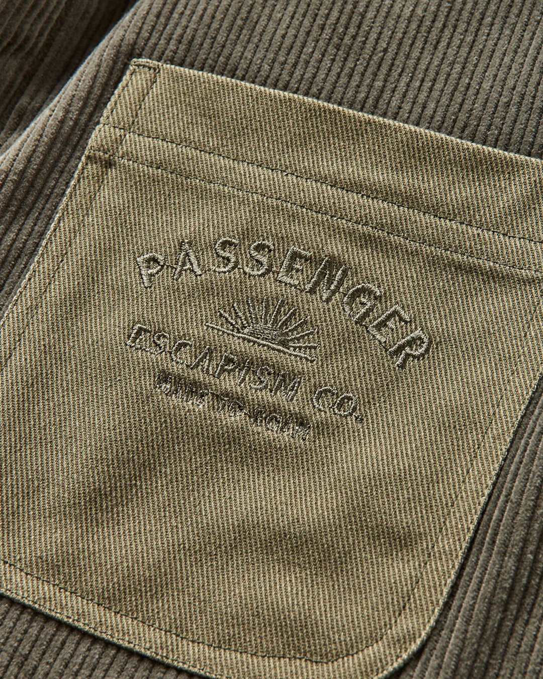 Kodiak Sherpa Lined Cord Overshirt - Dusty Olive - Image 9