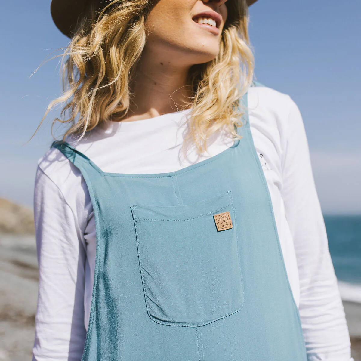 Lazy Day Dungarees - Ocean Blue - Image 3