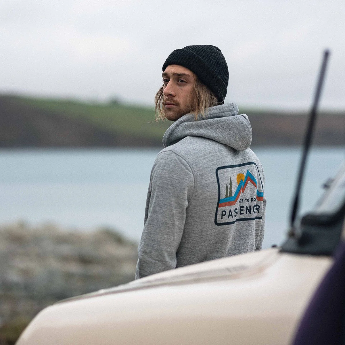 Made To Roam Hoodie - Grey Marl - Image 5