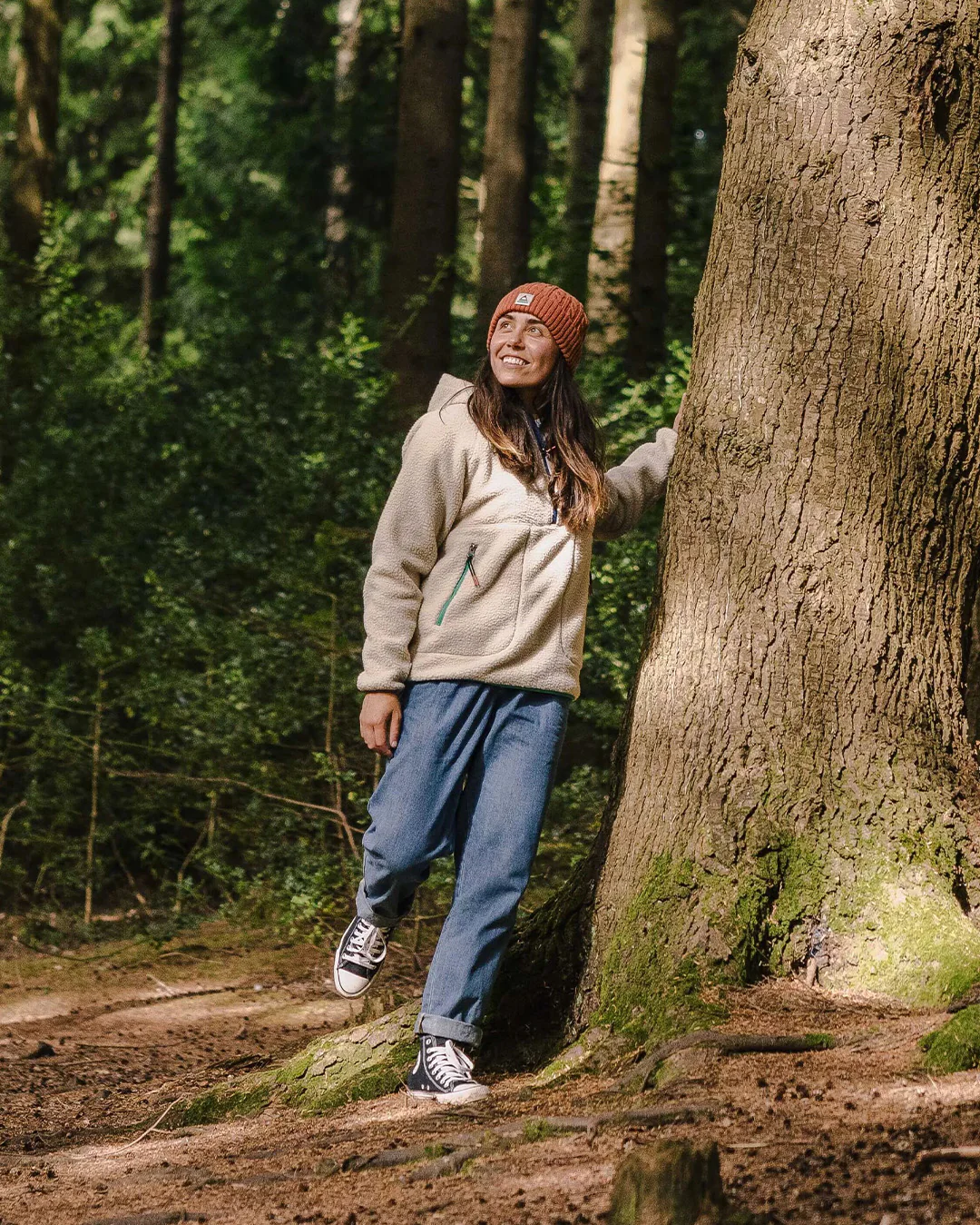 Maine 1/2 Zip Sherpa Fleece - Oatmeal - Image 6