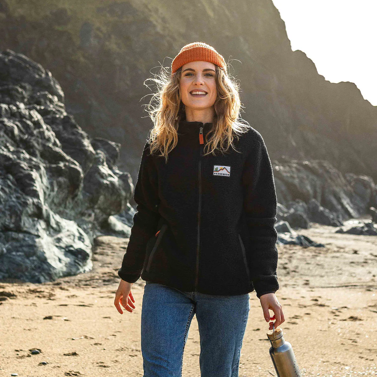 North Coast Full Zip Sherpa Fleece - Black - Image 5