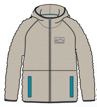 North Coast Full Zip Sherpa Fleece - Oatmeal - Image 10