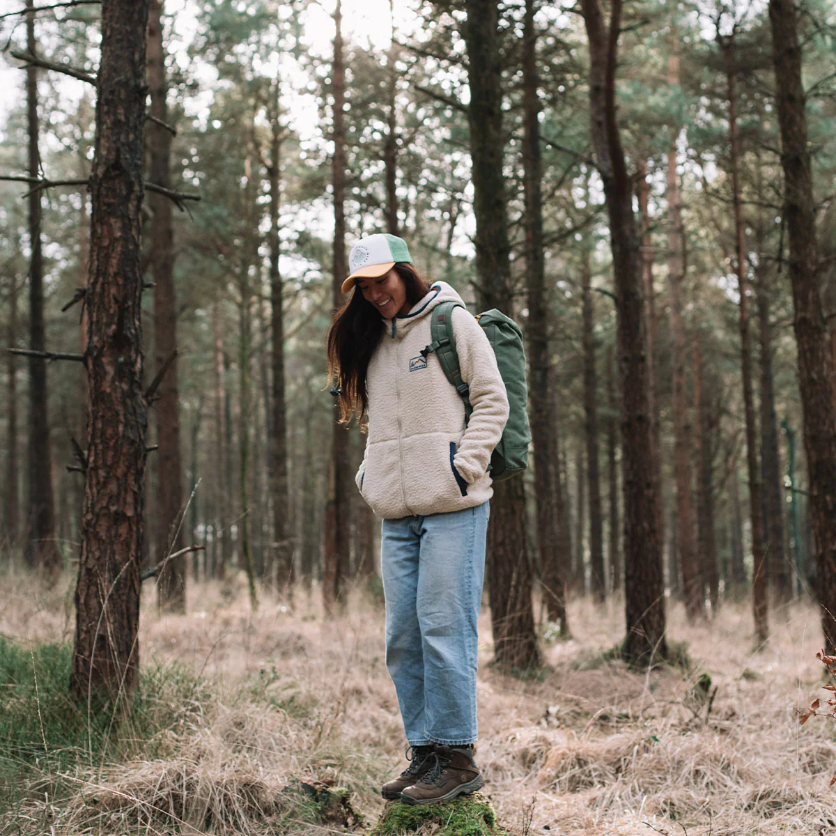 North Coast Full Zip Sherpa Fleece - Oatmeal - Image 5