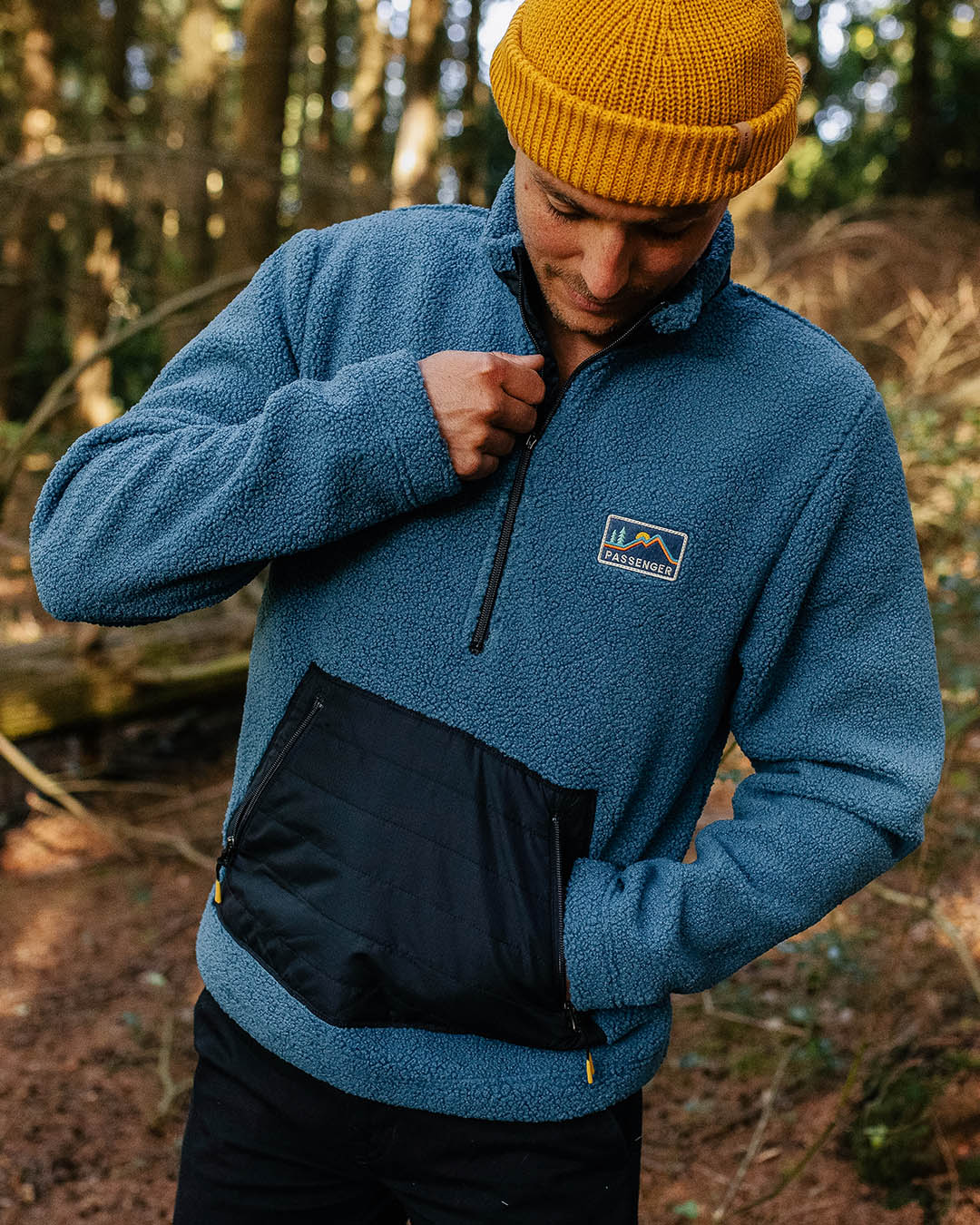 Oceanside Polar-Lined Sherpa Fleece - Blue Steel - Image 5