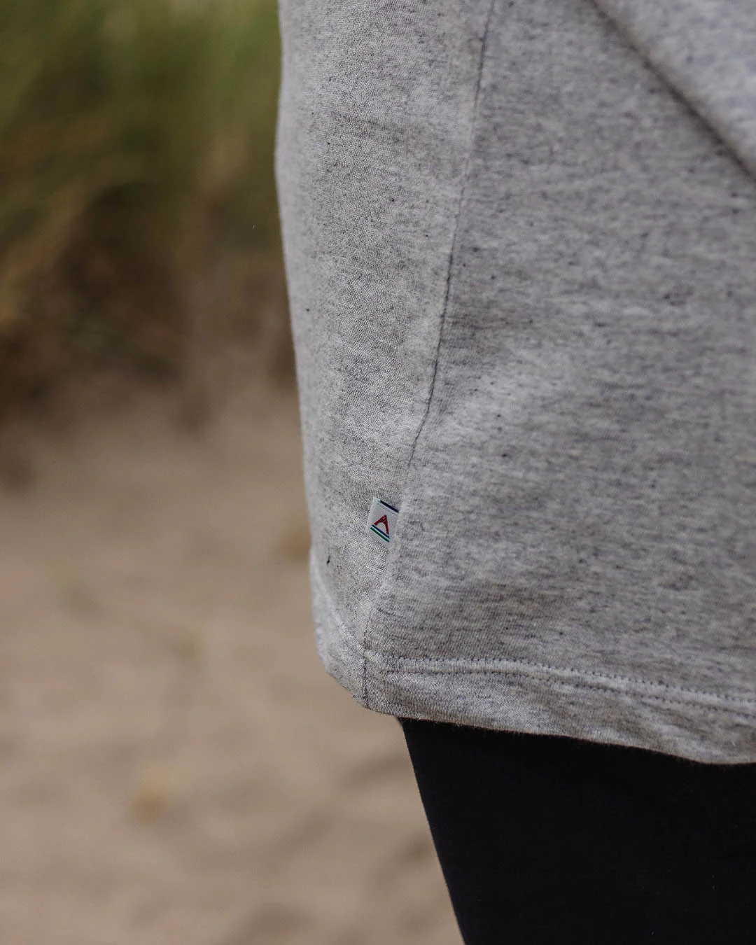 Odyssey Organic Cotton T-Shirt - Grey Marl - Image 5