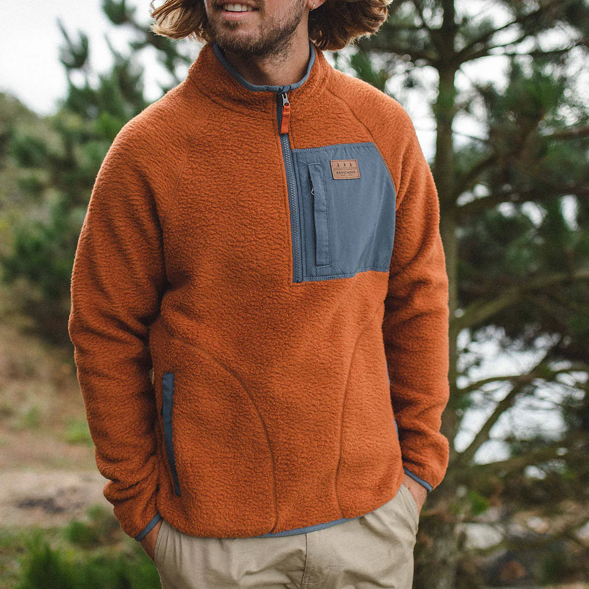 Offgrid 1/4 Zip Sherpa Fleece - Glazed Ginger - Image 5