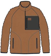 Offgrid 1/4 Zip Sherpa Fleece - Glazed Ginger - Image 9