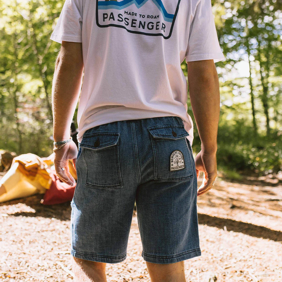 Pine Cord Shorts - Washed Denim - Image 3