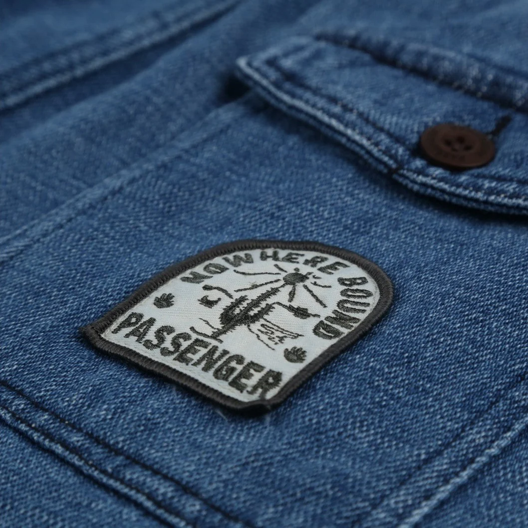 Pine Cord Shorts - Washed Denim - Image 7