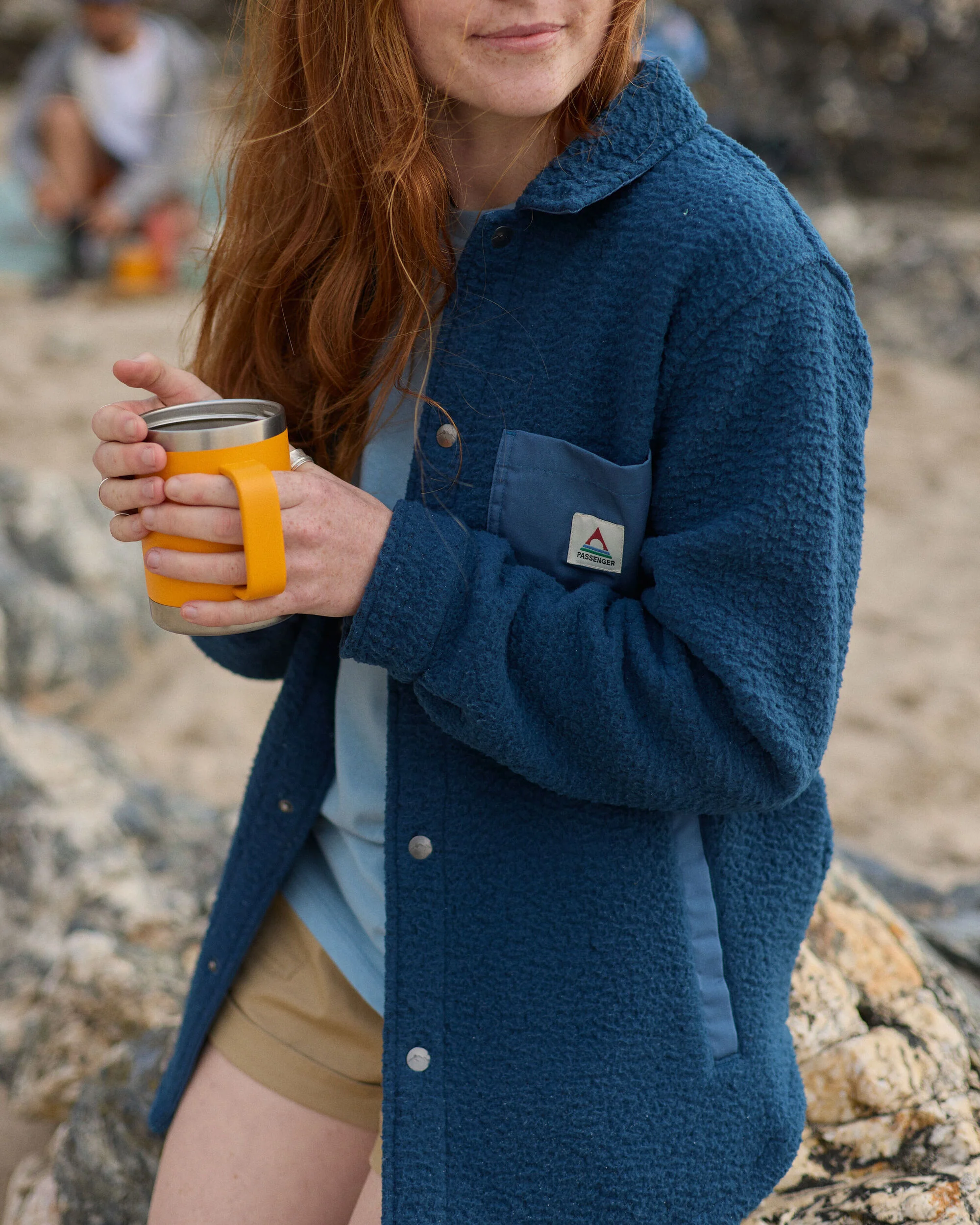 Rappel Sherpa Oversized Shirt - Dark Denim - Image 4