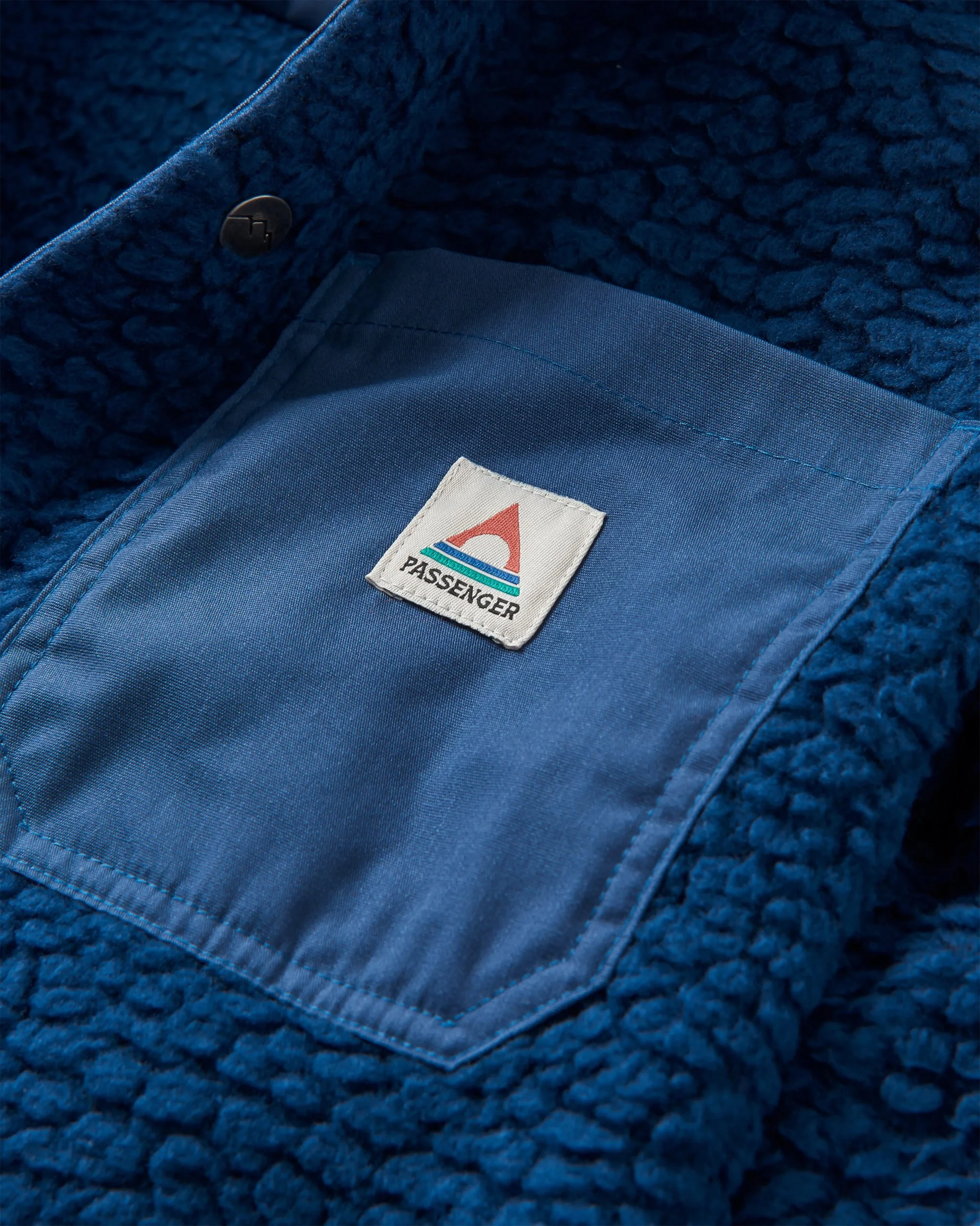 Rappel Sherpa Oversized Shirt - Dark Denim - Image 6