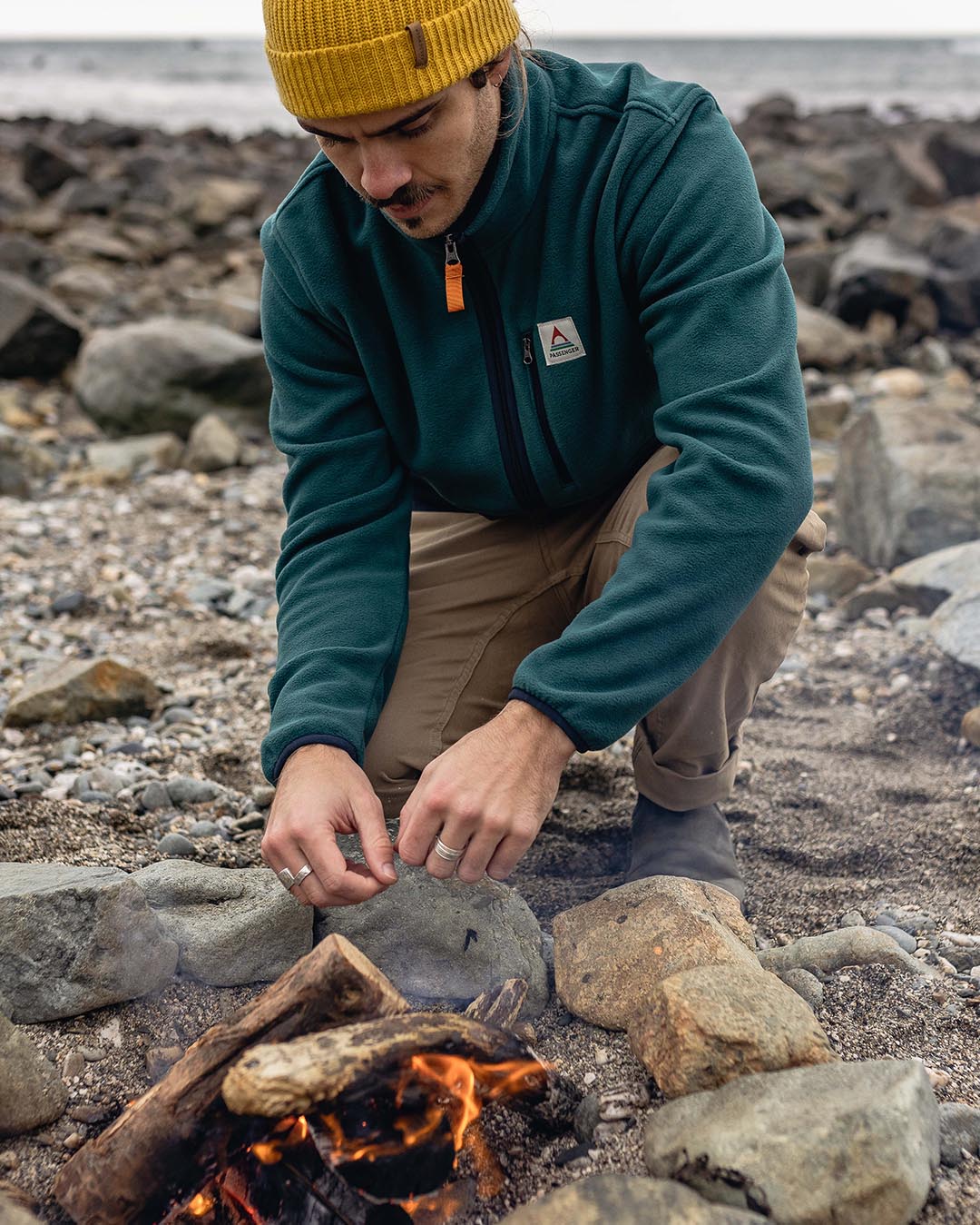 Ridge Full Zip Polar Fleece - Mediterranean/Deep Navy - Image 5