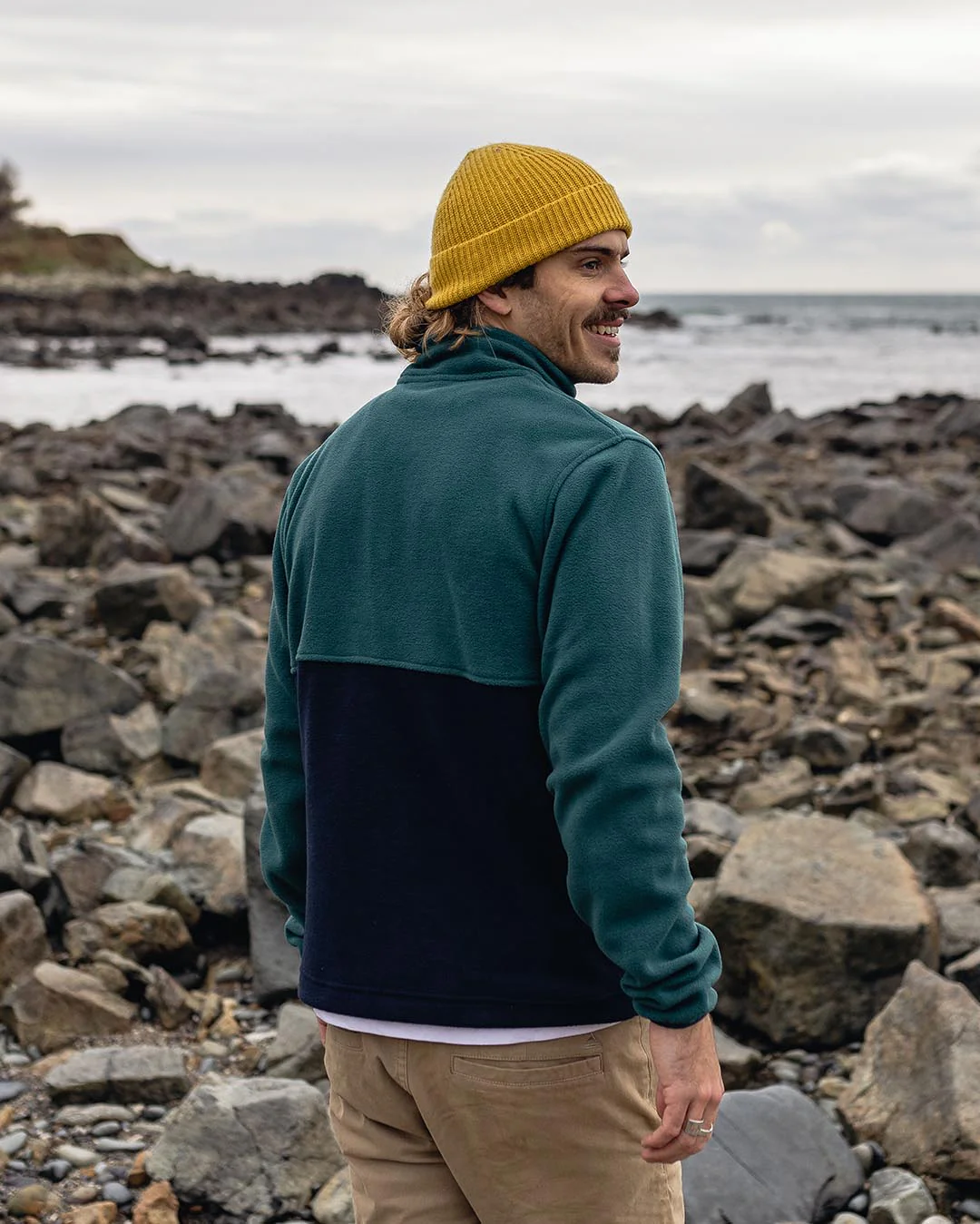 Ridge Full Zip Polar Fleece - Mediterranean/Deep Navy - Image 6