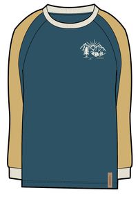 Riser LS T-Shirt - Blue Coral - Image 7