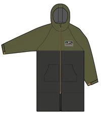 Roaming Sherpa Lined Changing Robe - Black/ Khaki - Image 16