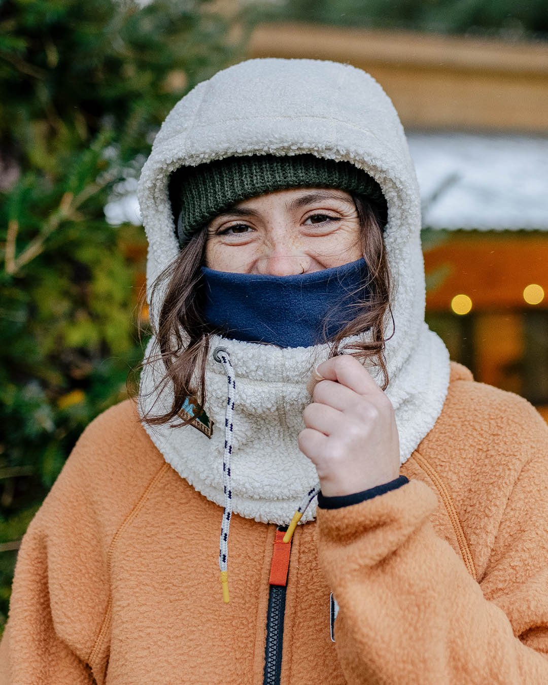 Snowdrift Fleece Hood - Birch - Image 6