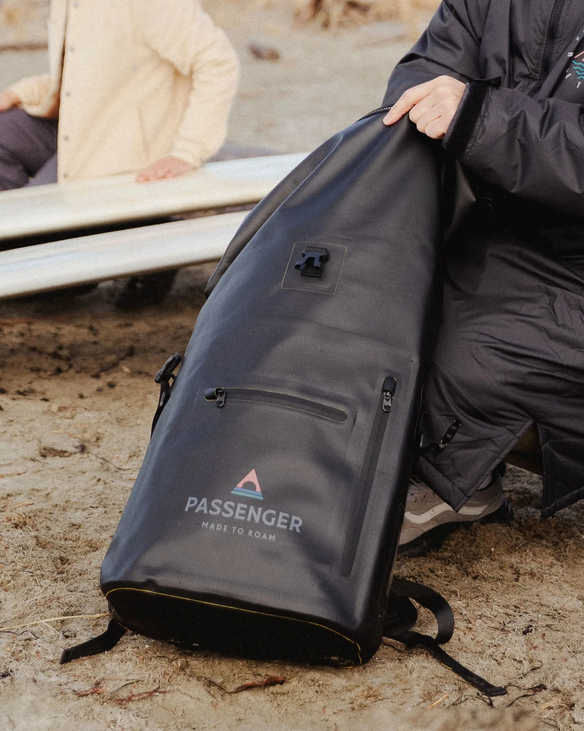 Tide 25L Dry Bag Backpack - Black - Image 5