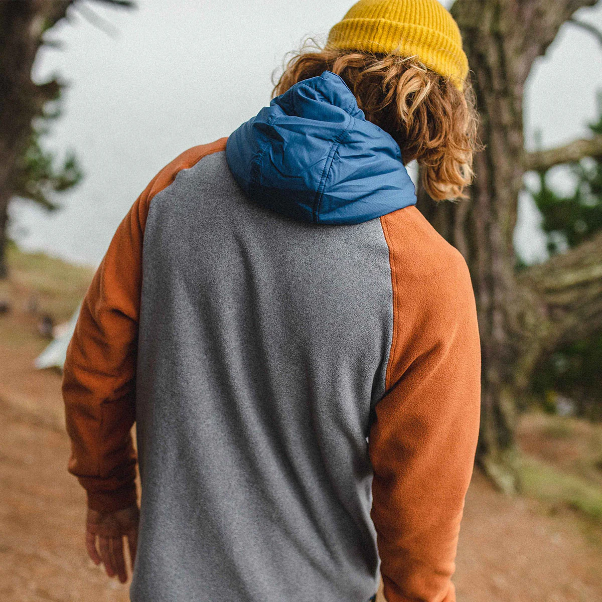 Woodland 1/2 Zip Polar Fleece - Grey Marl - Image 5